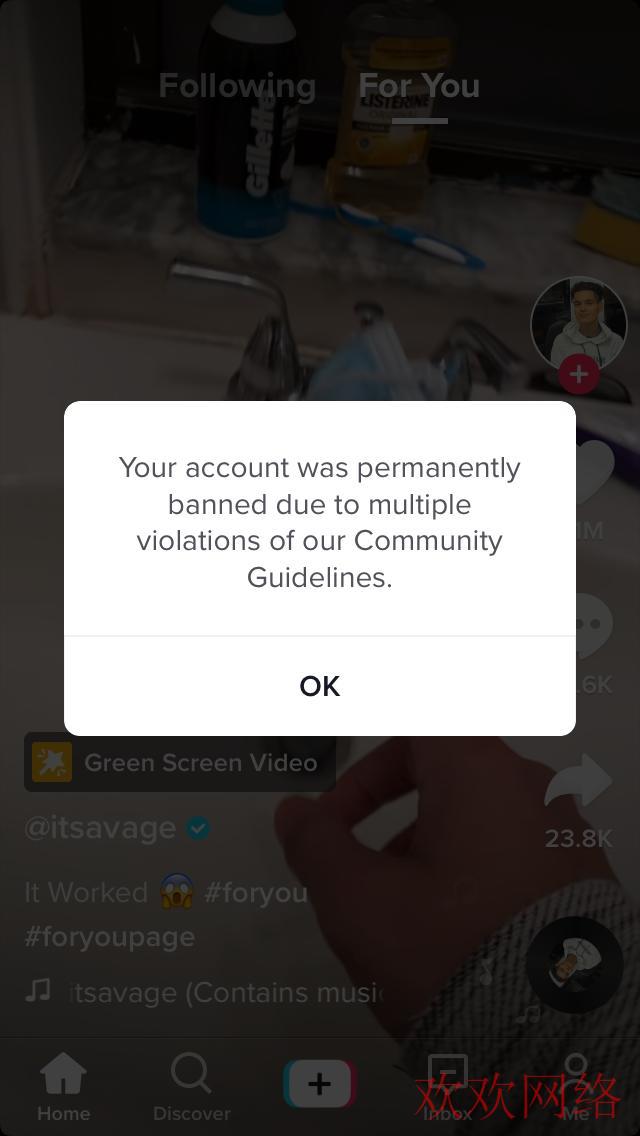  tiktok突然刷不出内容？tiktok账号突然被注销？